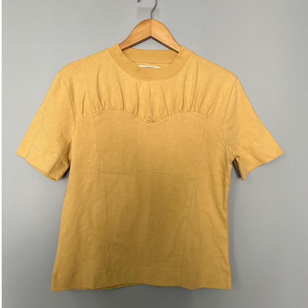 Anthropologie Mustard Yellow Top